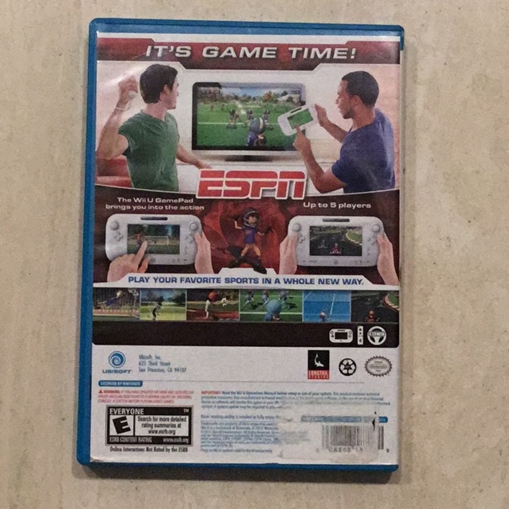 ESPN Sports Connection Nintendo Wii U Game Complete - Picture 2 of 6